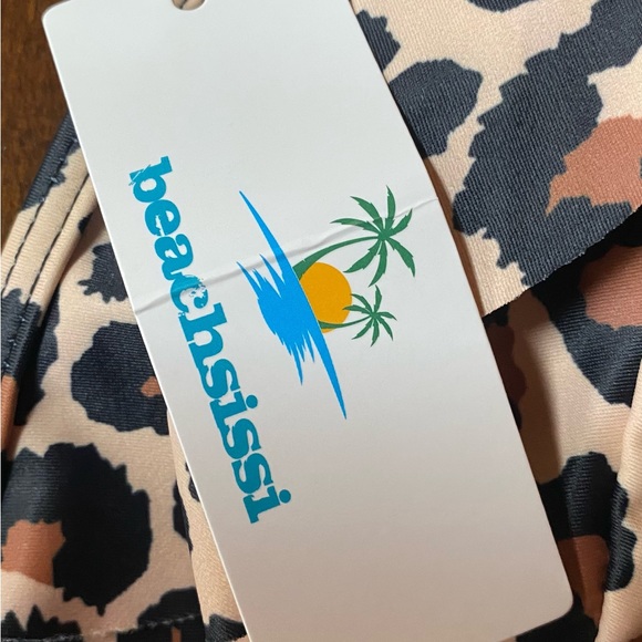 Women’s Beachsissi Tank Set‎ Swimsuit- Size Medium- Leopard Print/NWT - Picture 4 of 8